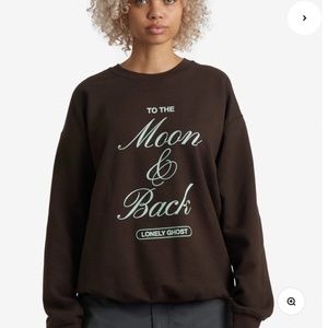 Lonely Ghosty To the Moon & Back Crewneck